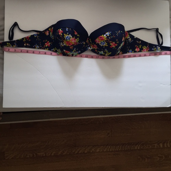 Sexy retro high waisted Plus Size Bikini Blue - Picture 5 of 8